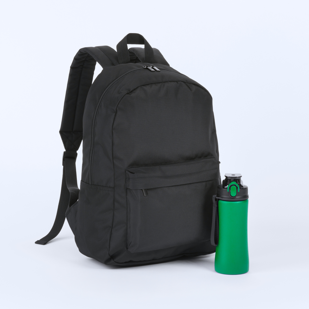Primo Basic Set: Rucksack und Wasserflasche 550 ml - Hellgrün