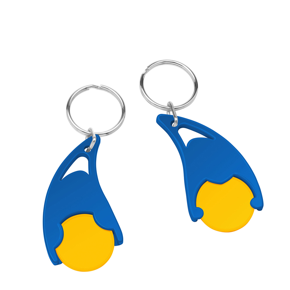 Chiphalter mit  1€-Chip "Epsilon" - gelb/blau