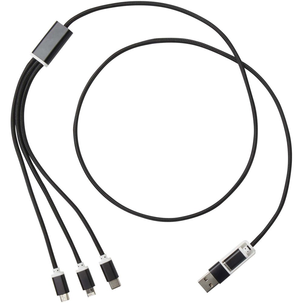 Versatile 5-in-1 Ladekabel aus recyceltem Aluminium