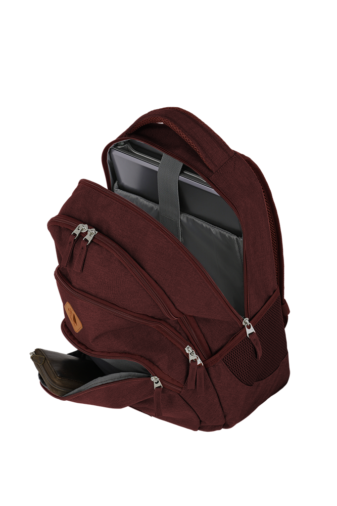 TRAVELITE BASICS Rucksack Melange, Bordeaux