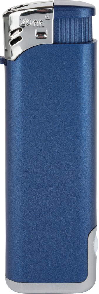 ZORR LED Piezo Feuerzeug - blau metallic