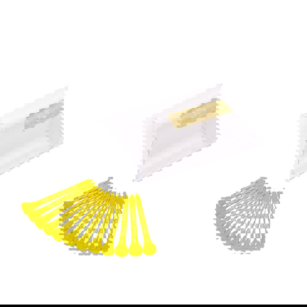 Pillowpack mit 12 Tees 70 mm - neon gelb