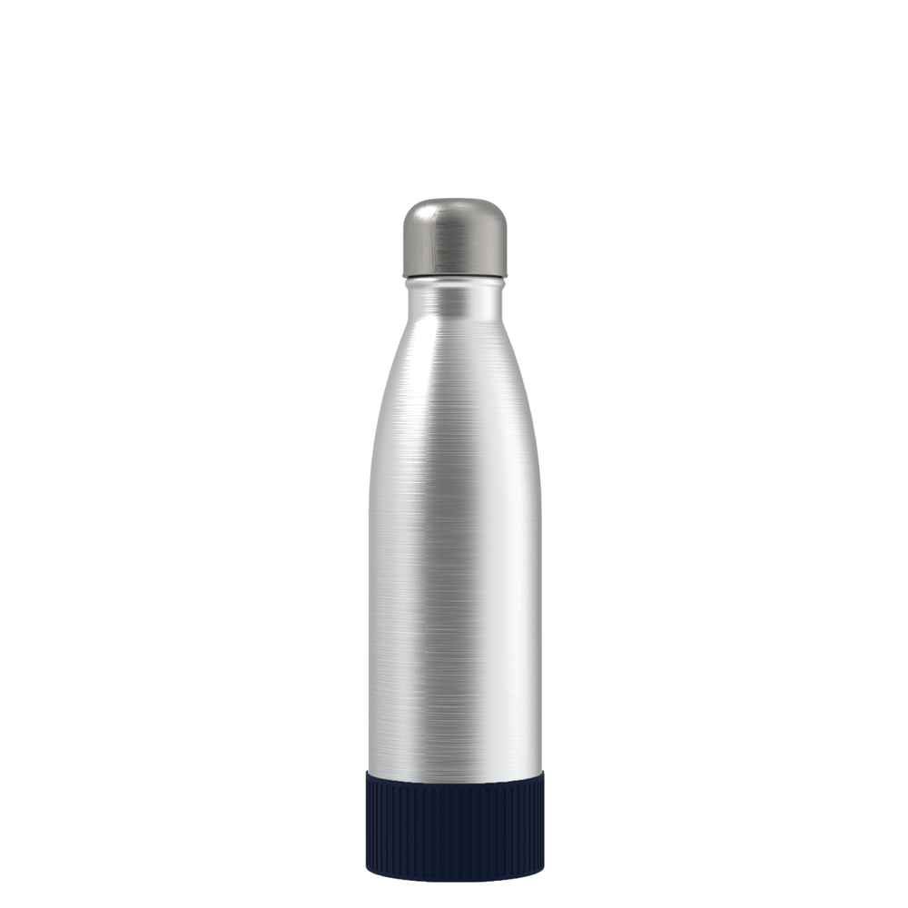 Thermotrinkflasche RETUMBLER-NIZZA - silber, marineblau