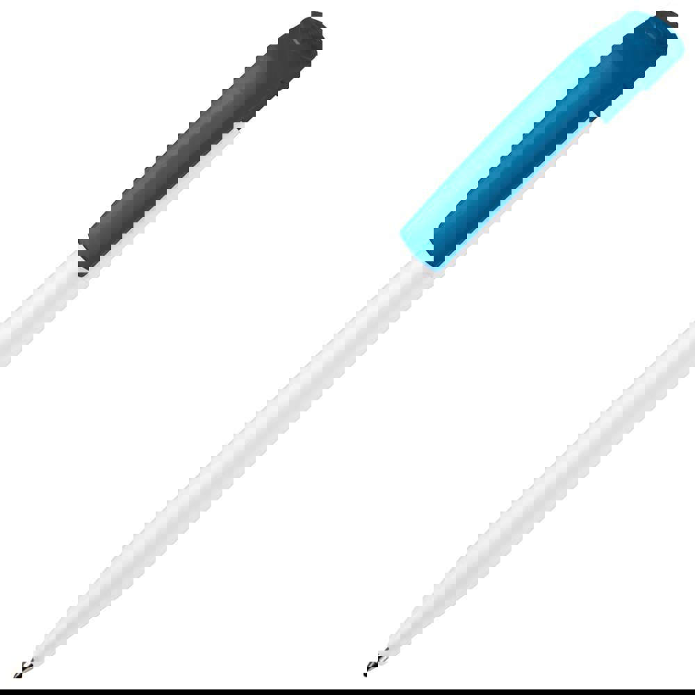 Kugelschreiber S45 Hardcolour - Weiss / Hellblau