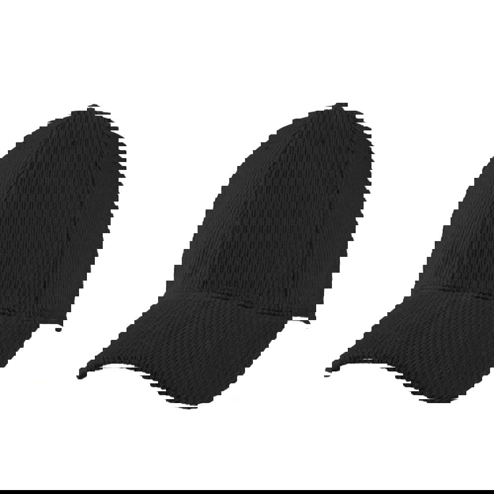 Luxury Fine Rib Cap Schwarz