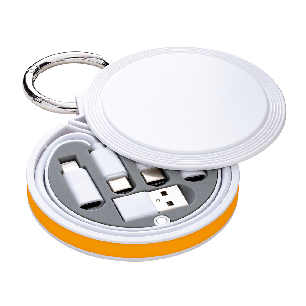 6-in-1 Ladekabel REEVES-myCONVERTICS - orange, weiß