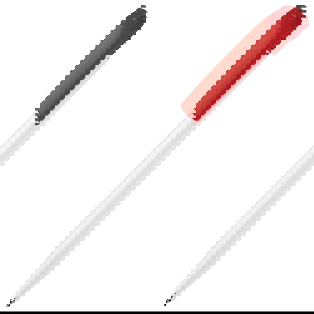 Kugelschreiber S45 Hardcolour - Weiss / Rot