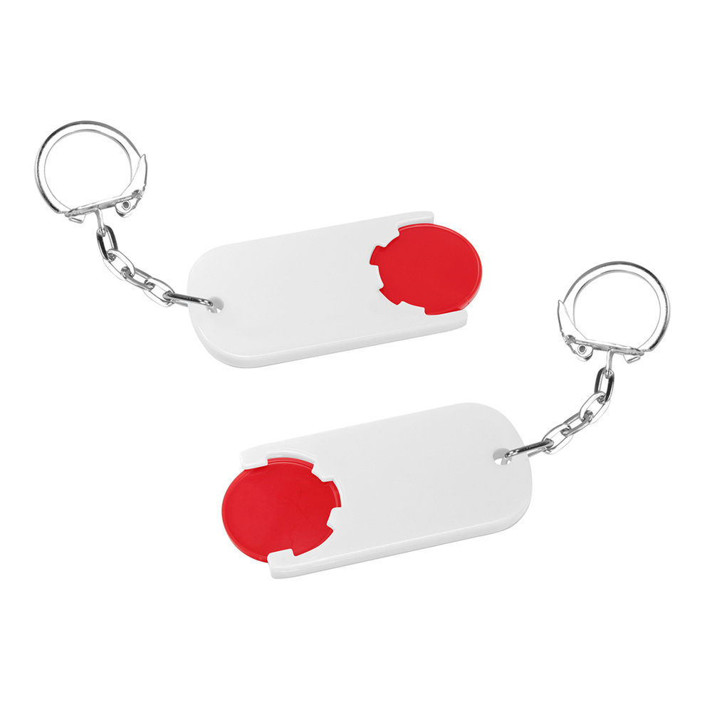 Chiphalter mit 1€-Chip "Alpha" - Rot/Weiß