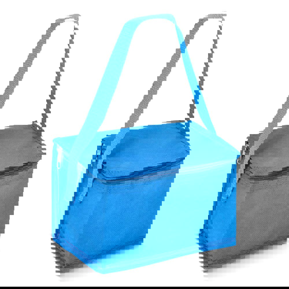 R-PET 6 Dosen-Kühltasche Non Woven 20x 13 x 12,5cm 75g/m² - Hellblau