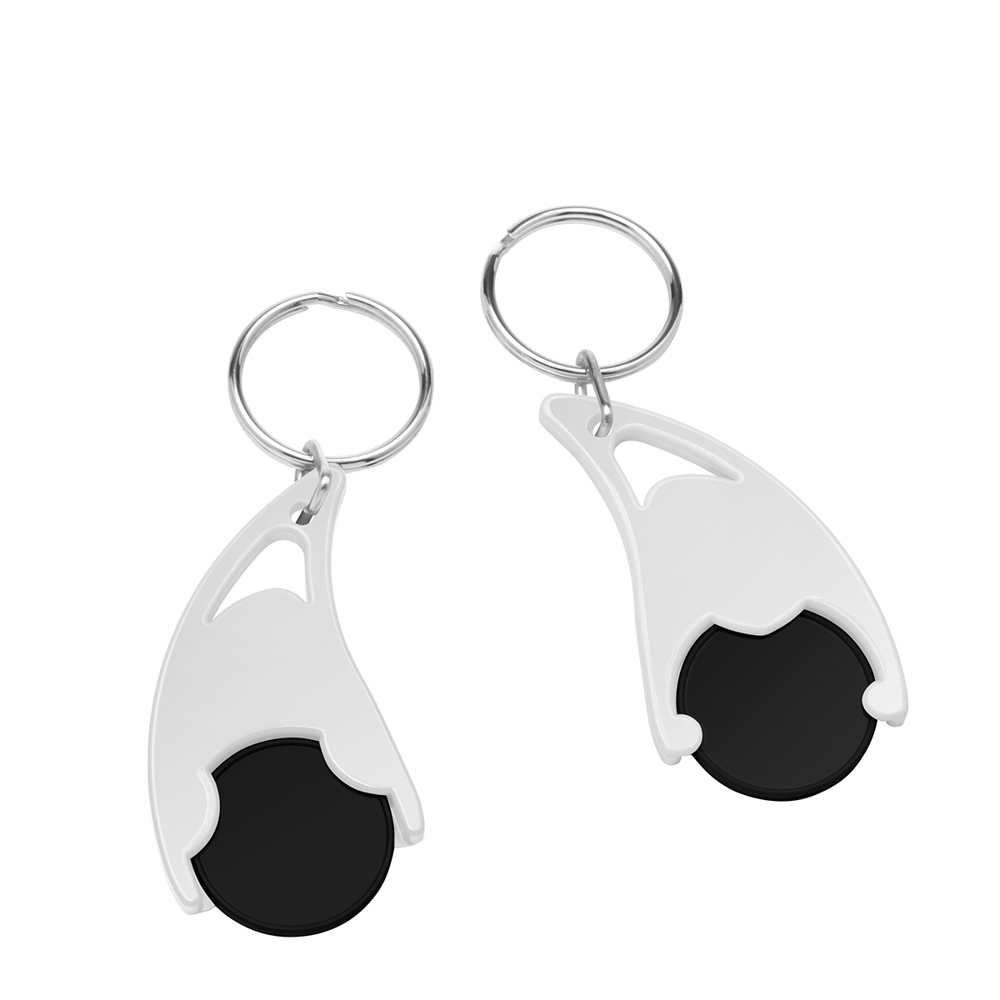 Chiphalter mit  1€-Chip "Epsilon" - Schwarz/weiß