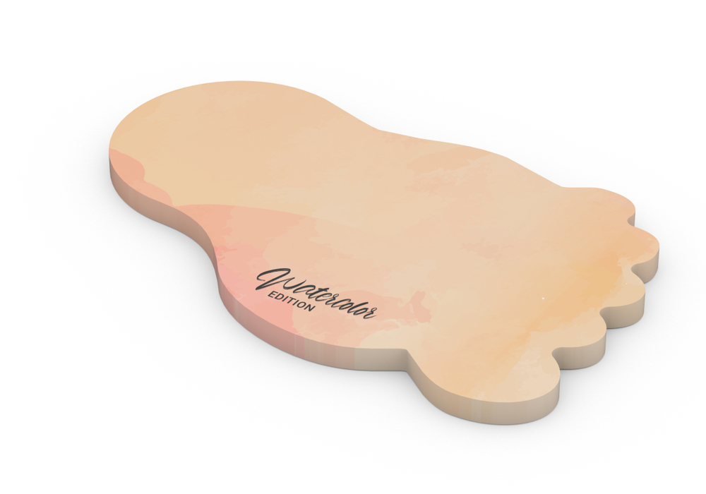 Haftnotizblock Form 125 × 72 mm formgestanzt