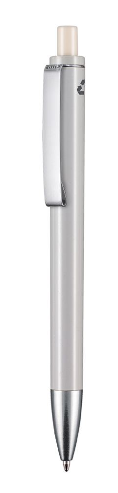 Kugelschreiber EXOS RECYCLED - grau recycled/elfenbein