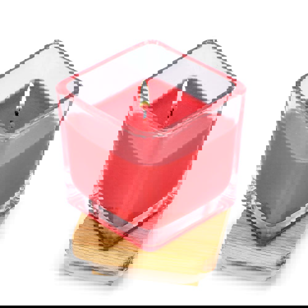 Chakra Kerze auf pflanzlicher Basis im Glasgefäß