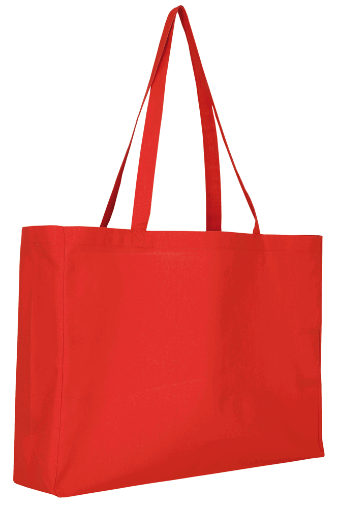 Baumwoll - Shopper, OEKO-TEX®,  ca. 140 g/m² - Rot