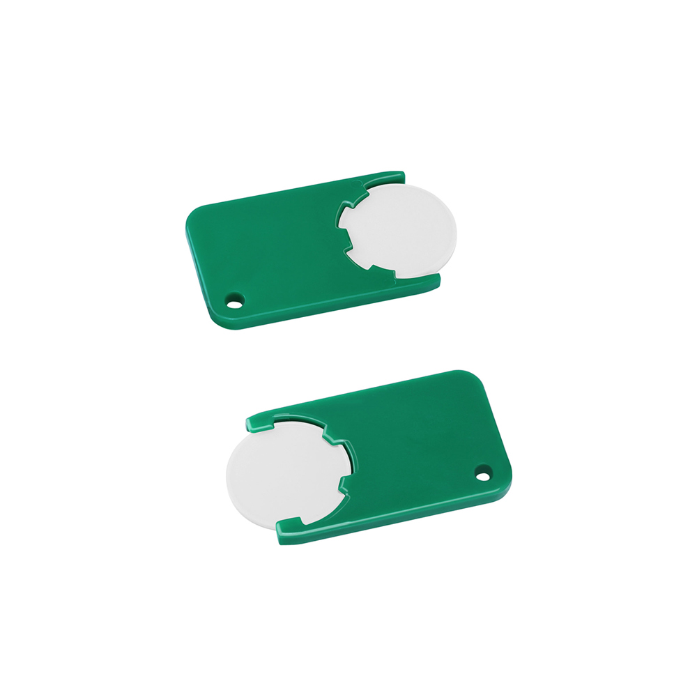 Chiphalter mit 1€-Chip "Beta" - Weiß/Grün