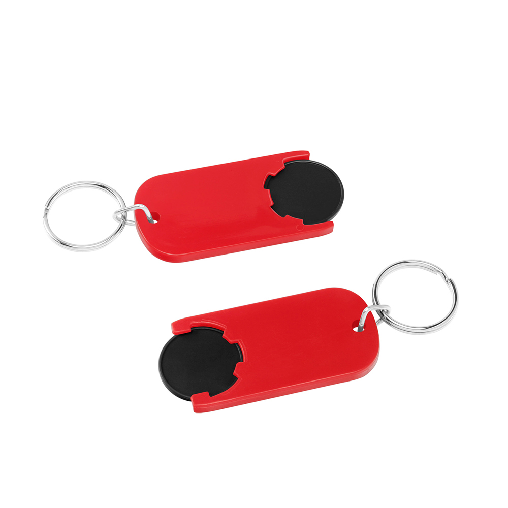 Chiphalter mit 1€-Chip "Alpha" - Schwarz/Rot