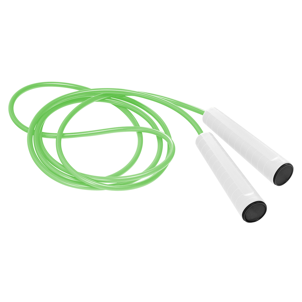 Springseil - weiß/schwarz/neongrün