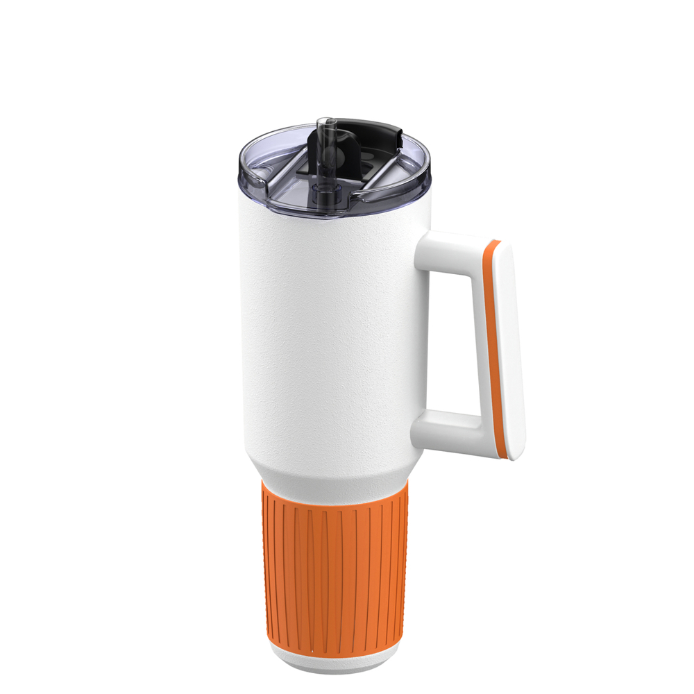Thermobecher RETUMBLER-myKINGS CANYON 900 - orange, weiß