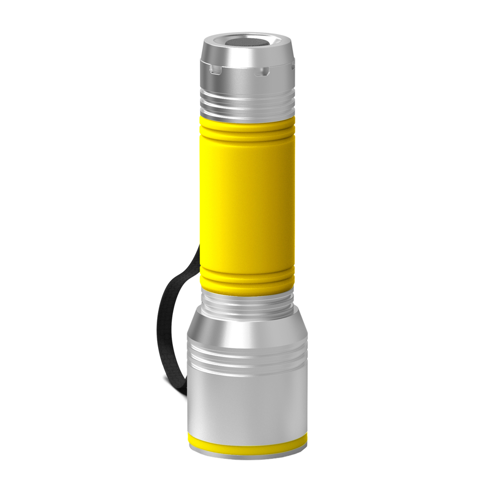 Taschenlampe REEVES-myFLASH 700 - silber, gelb