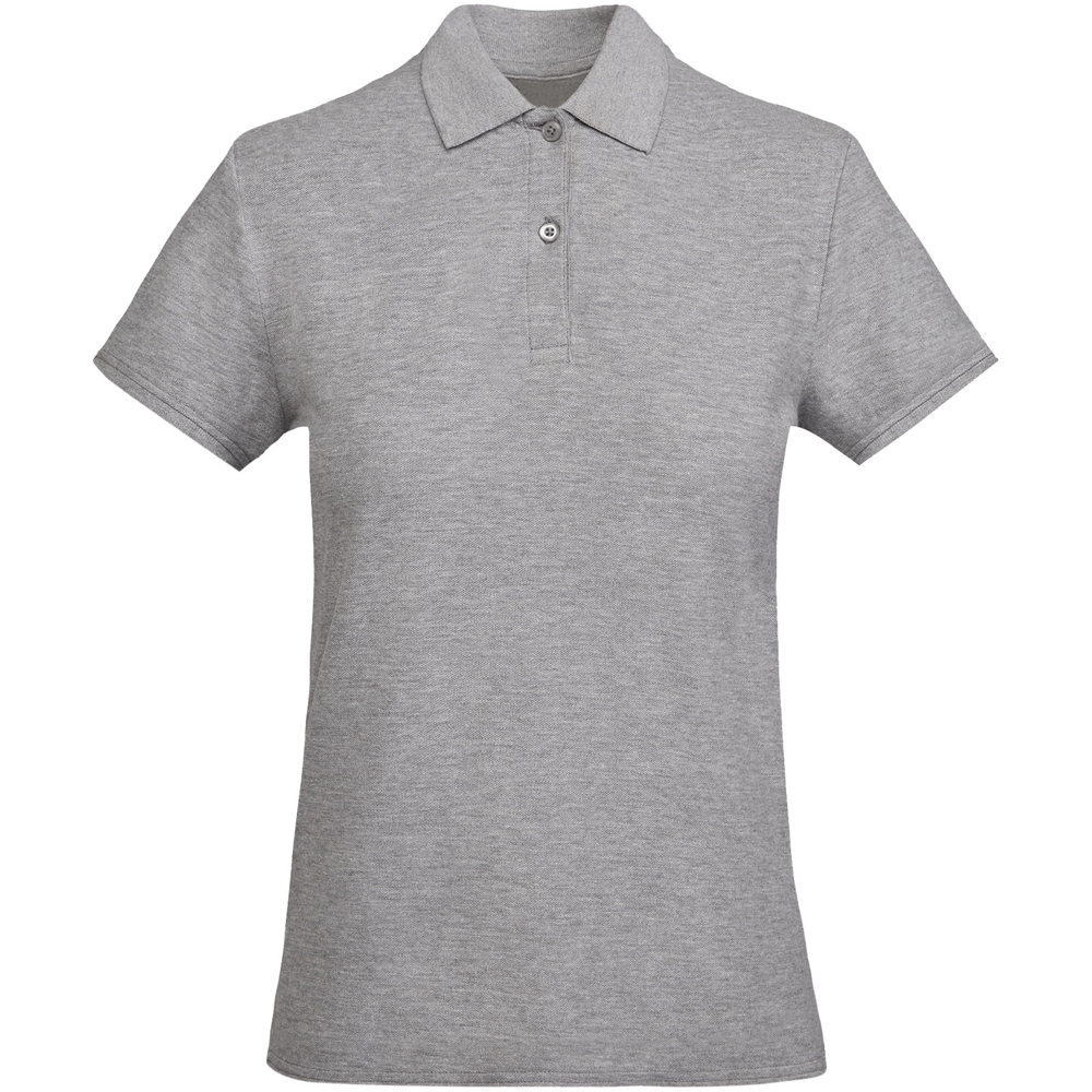 Prince Poloshirt aus Bio-Baumwolle für Damen - marl grau