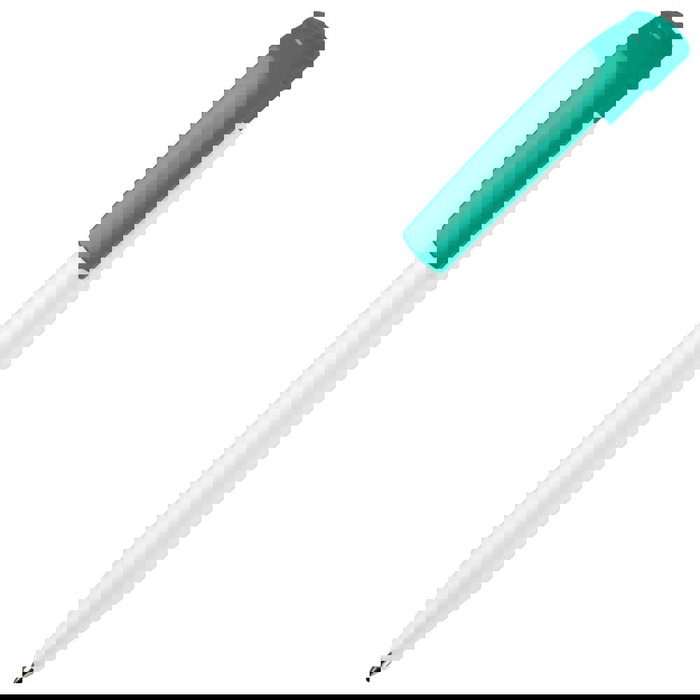 Kugelschreiber S45 Hardcolour - Weiss / Dunkelgrün