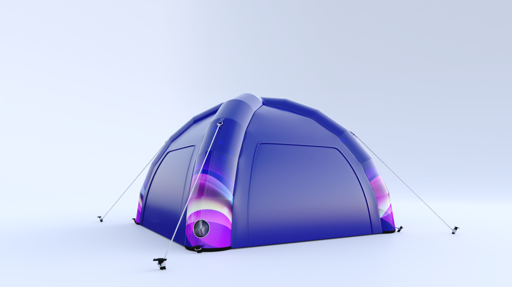 Aufblasbarer Zelt Spider mit 4 Waende