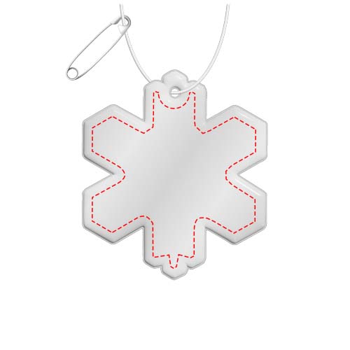 RFX™ H-10 Reflektierender TPU-Anhänger Schneeflocke