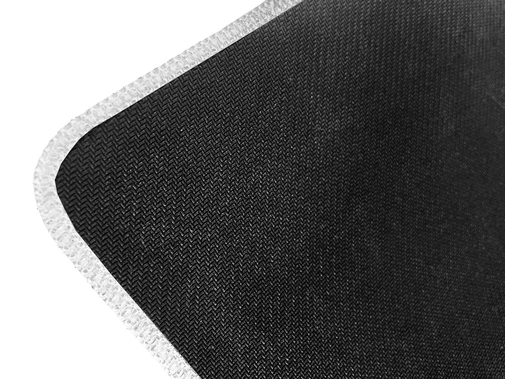 TEXTIL Gaming-pad 800 x 450 x 2,5 mm Rand weiss vernäht