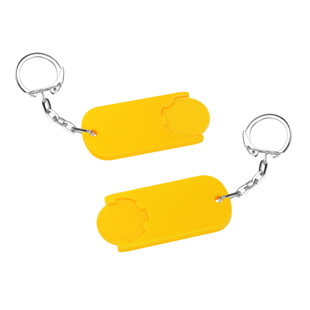 Chiphalter mit 1€-Chip "Alpha" - gelb/gelb