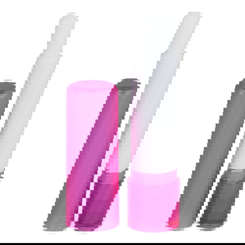 Klassischer Lippenpflegestift aus recycelten Materialien - Ecru / Rosa
