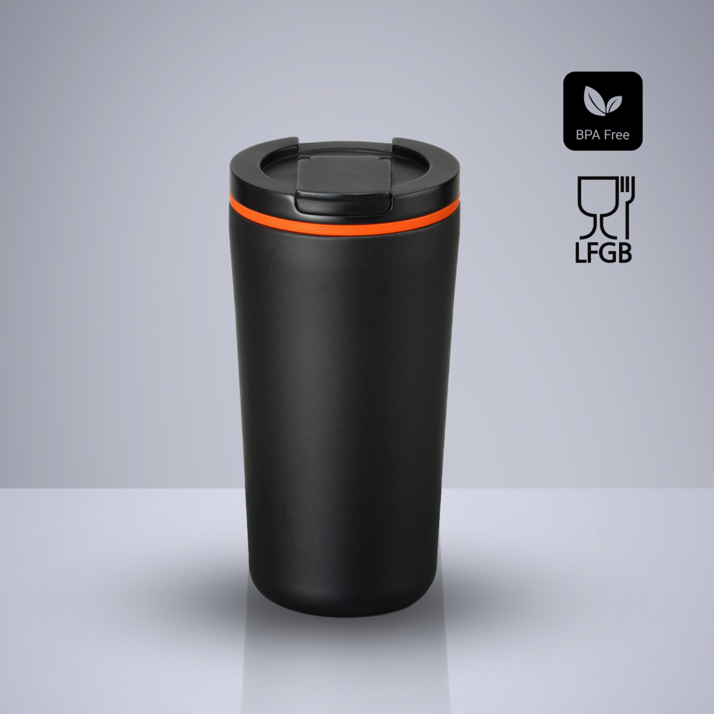 Dynamic Thermobecher mit Kupferschicht, 370 ml - Orange