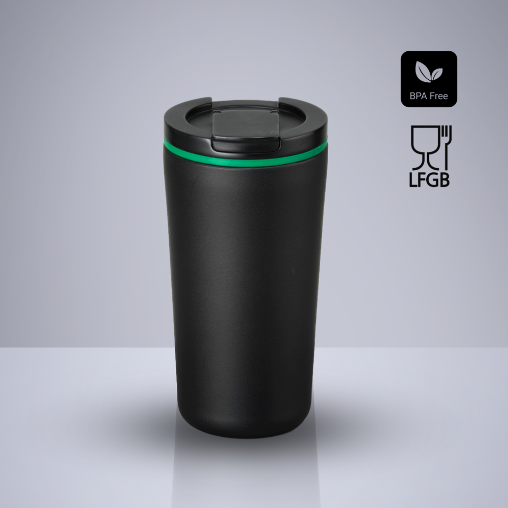 Dynamic Thermobecher mit Kupferschicht, 370 ml - Grün