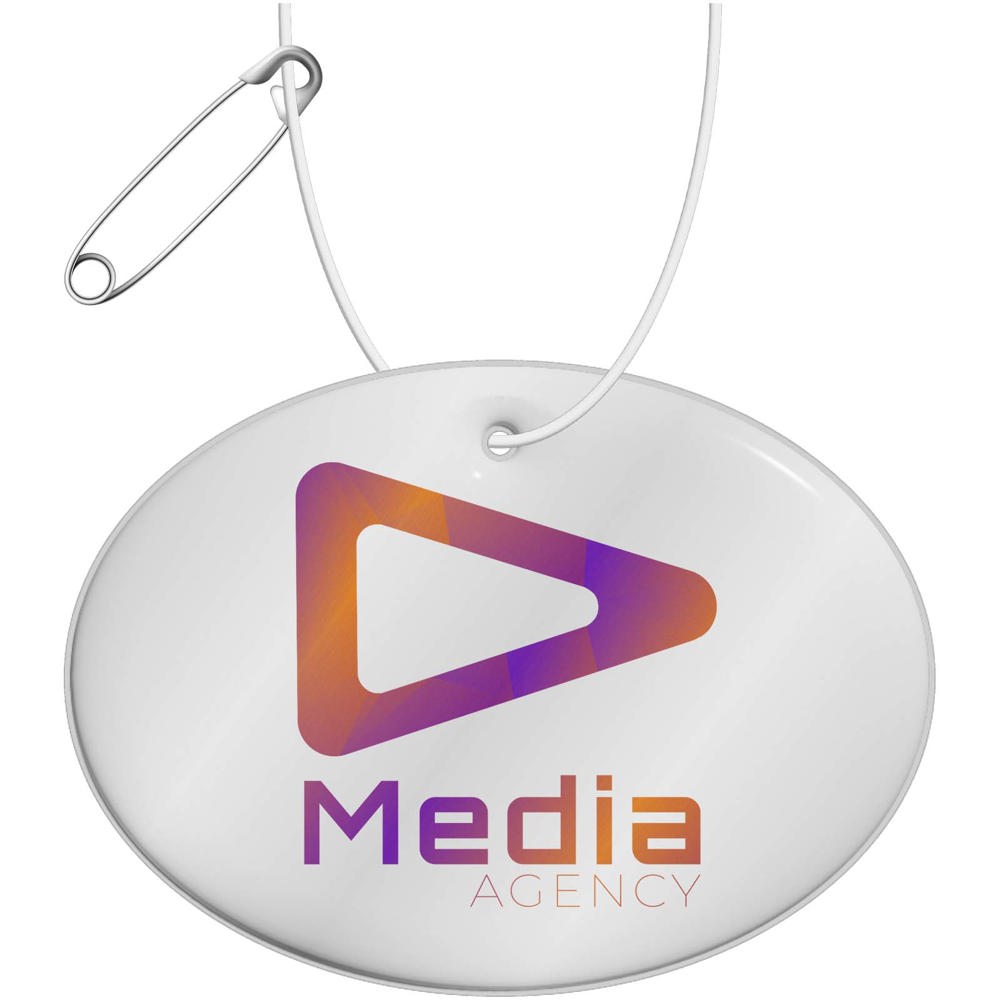 RFX™ H-16 runder, leichter, reflektierender PVC-Anhänger – groß