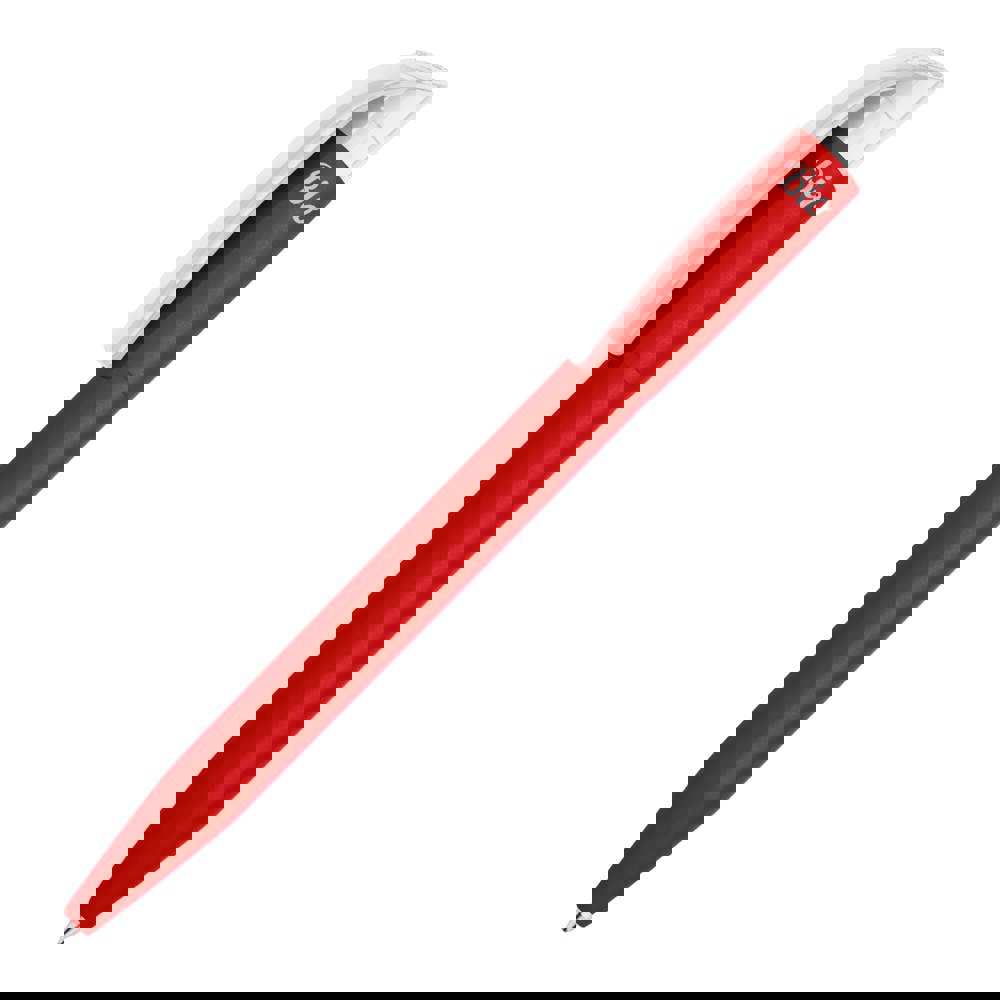 Kugelschreiber S45 Bio hardcolour - Rot / Weiss