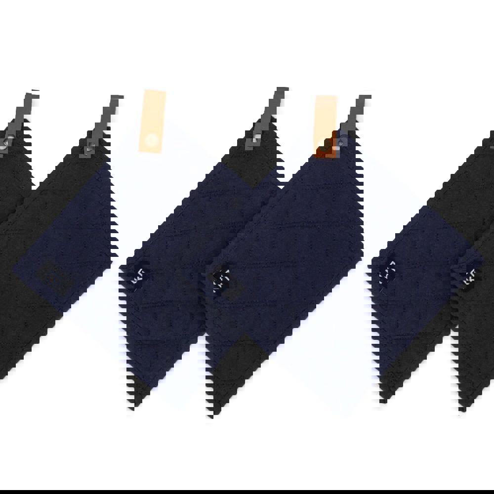 Kosta Linnewäfveri 2er-Pack Topflappen - Dunkelblau