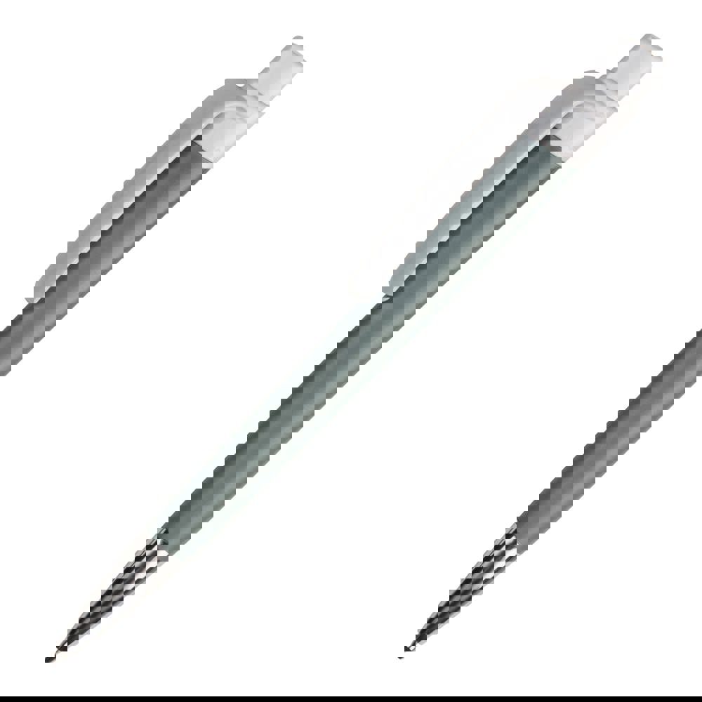 Kugelschreiber Prisma mit NFC-Tag - Grau / Weiss