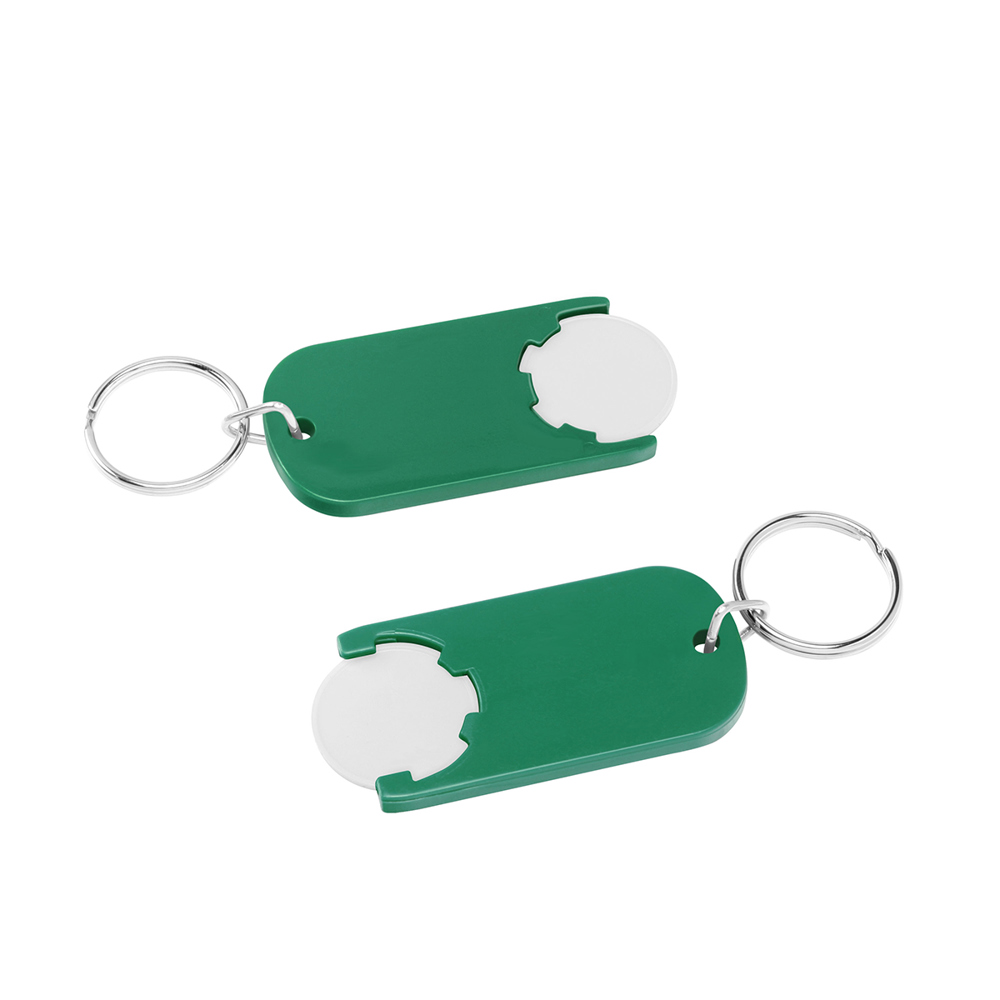 Chiphalter mit 1€-Chip "Alpha" - Weiß/Grün