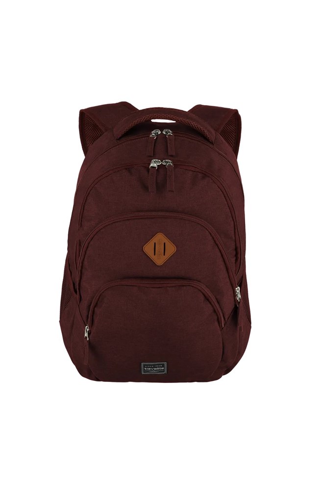 BASICS Rucksack Melange - bordeaux