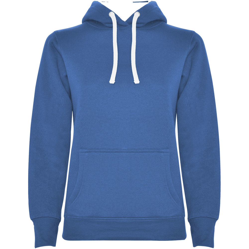 Urban Kapuzenpullover für Damen - royalblau, weiss