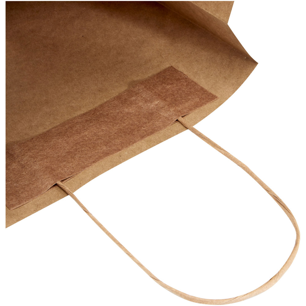 Kraftpapiertasche 120 g/m² mit gedrehten Griffen – 24 × 9 × 32 cm