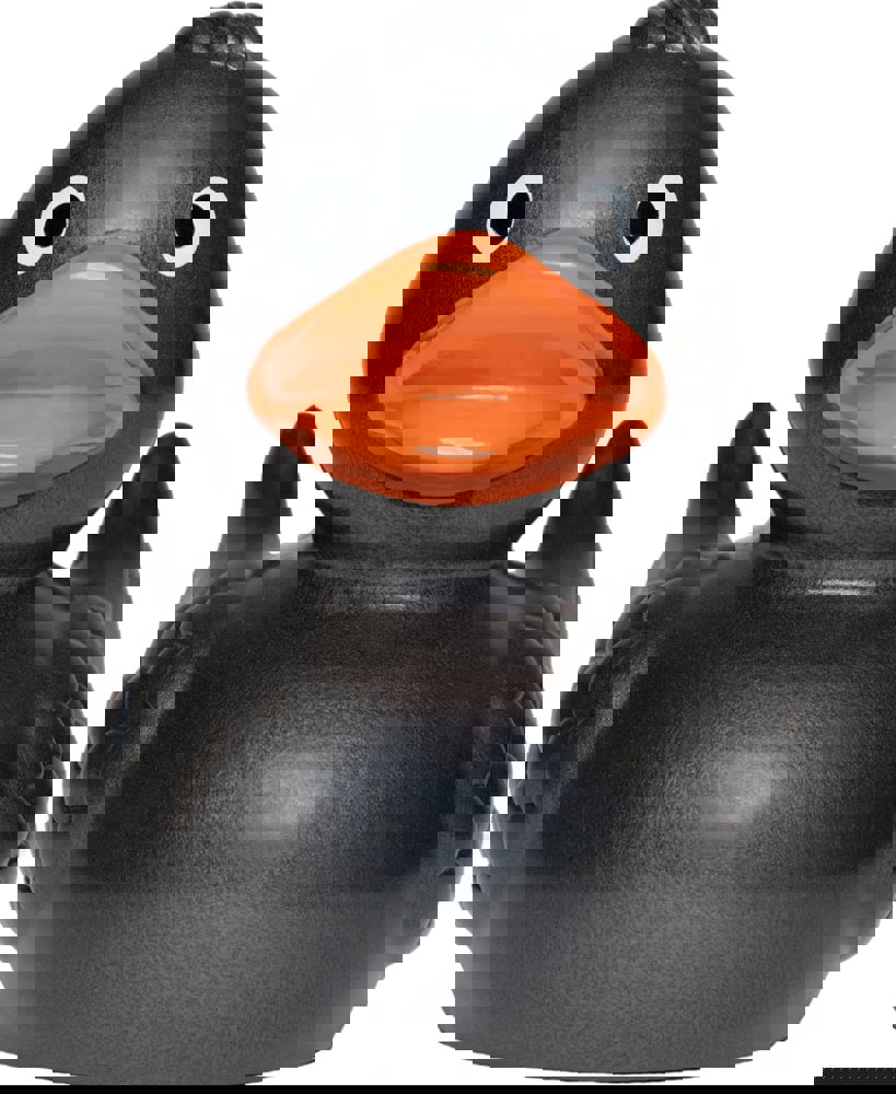 Quietsche-Ente, anthrazit, 7,5 cm