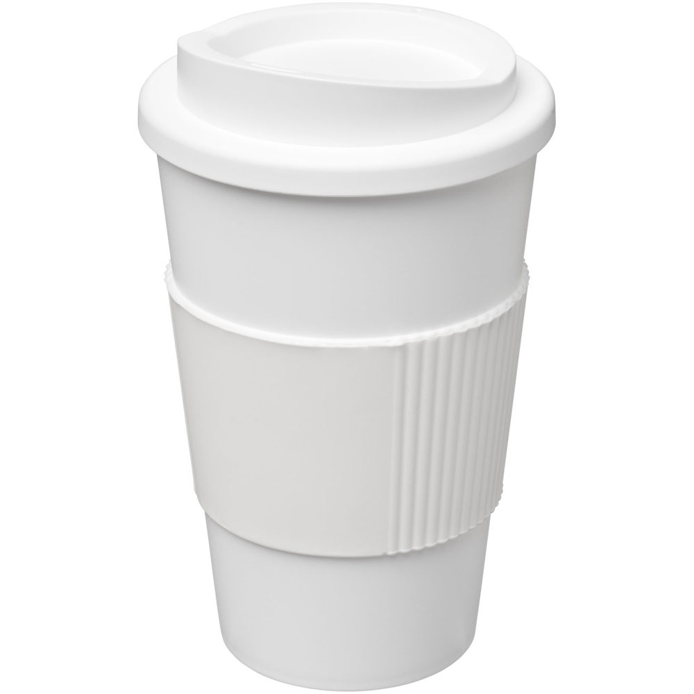 Americano® 350 ml Isolierbecher mit Schutzring - weiss