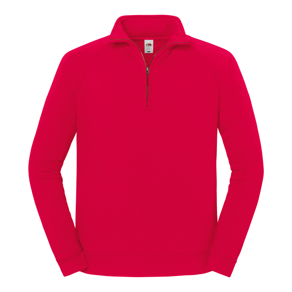 622880 - Iconic Premium Zip Neck Sweat - Rot