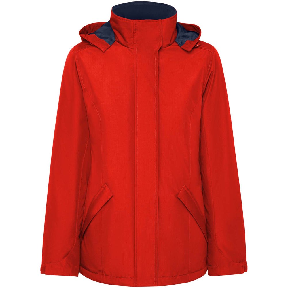 America wattierter Parka für Damen - Rot
