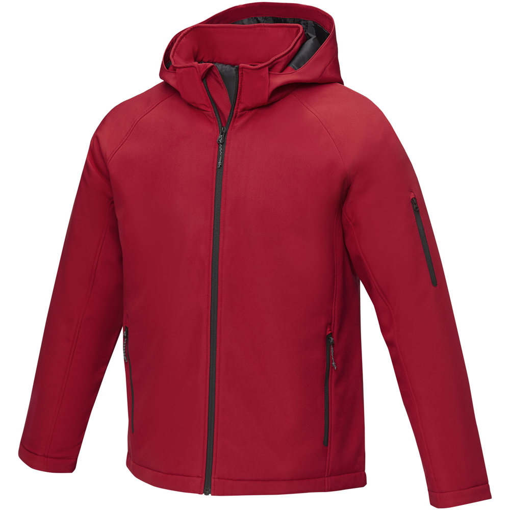 Notus wattierte Softshell Herrenjacke - rot