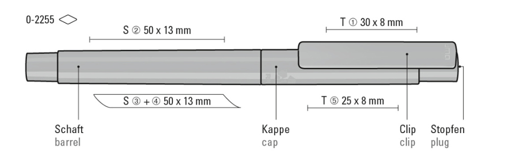 RECYCLED PET PEN PRO LIQEO, neonblau