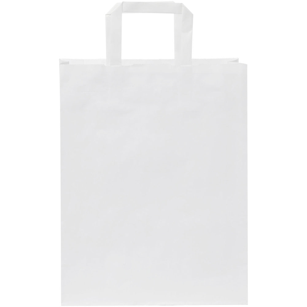 Kraftpapiertasche 80-90 g/m² mit flachen Griffen – 25 × 11 × 31 cm