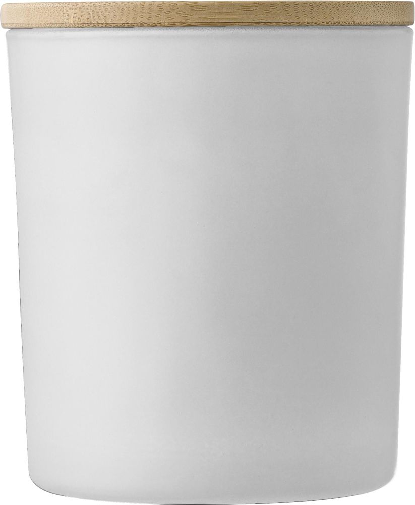 Glaskerze Matthew - Weiß