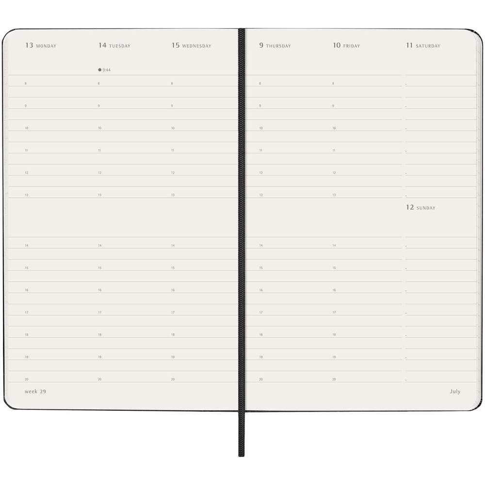 Moleskine Hardcover 12 Monate Wochenkalender L vertikal