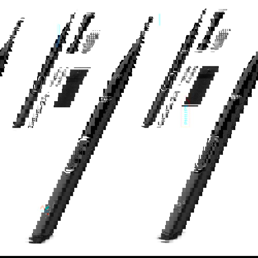 NT5650|Philips Nasen-, Ohren- und Augenbrauentrimmer mit 5 Zubehörteilen